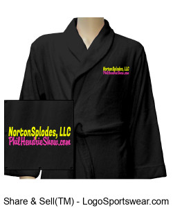 The OFFICIAL on-set bathrobe of Chris Norton (Black) Design Zoom